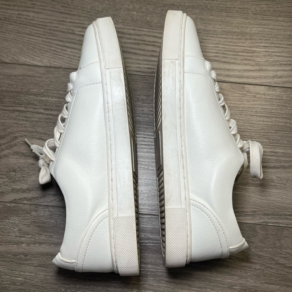 Joie White Faux Leather Sneakers Size 8.5 Women’s Casual Comfortable Everyday - Picture 6 of 12